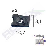 ROMIX SPINKI 16030 / mounting plate 2.9mm m, 