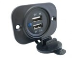 laturi 12/24v 2xusb-2, 1a-dedal