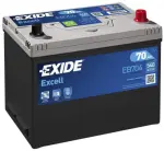 akku Exide Excell 70Ah 540A 266x172x223 -+ EB704