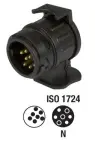 adapteri 13KL pistoke+7 KL pesä P:53MM