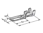 kaapelinpää 6.3mm uros