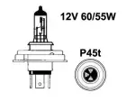 polttimo 12V H5 (H4) P45T 12V