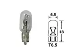 polttimo 12V 3W T6,5 lasikanta 12V