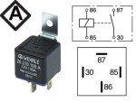 rele WEHRLE 12V 30A 4-N. 12V