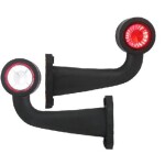 LED-äärivalo oikea.PUN/VAL. 90°/L:181, johto 0,45M