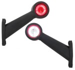 LED-äärivalo oikea. PUN/VAL. 45°,L:168, johto 0,45M