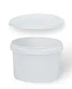 BOLL- kontti valkoinen muovi 0,24L kannella 0070197