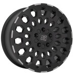 alumiinivanne MSW 99 Van Matt Black Lip Polished 6.5x16" 5x160 ET60 keskireikä 65.1