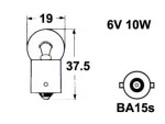 polttimo AU-LITE 6V 10W BA15S 6V