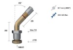 tpms venttiili wonder v3-22-1 kuorma-auto vanteelle 9,7mm