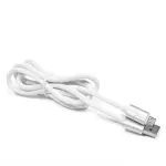kaapeli Silikoni laturiin - MICRO USB 100CM valkoinen