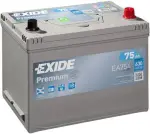 akku Exide Premium 75Ah 630A 270x173x222 -/+ EA754