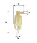 polttoainesuodatin 90 ° WIX 557 diesel