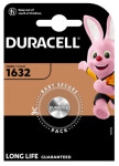cr1632 duracell 137mah 3v akun signaalin. kaukosäätimille