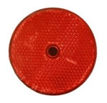 pyöreä heijastin punainen 60mm