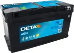 akku DETA 12V 96Ah/850A AGM; START&STOP AGM (R+ en) 353x175x190 B13 (agm)