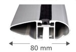 alumiini kattotelineen palkki dynamic 1,6 m (kpl 2kpl)