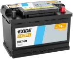 EXIDE Käynnistysakku EXCELL ** 12V 74Ah 680A EB740