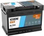 EXIDE Käynnistysakku EFB 12V 70Ah 760A EL700