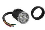 vilkkumajakka sininen/punainen upotettava pyöreä 12W LED Hideway