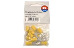 sähkötarvike, rengasliitin M10 (10.5mm) keltainen