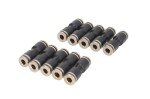 PNEUMATICS PNE4-04 / tekalan connectors gray/straight, wire 4x1/4x1, plastic, quantity per package: 10pcs