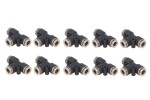 PNEUMATICS PNE6-06 / tekalan connectors gray/t-junction, wire 6x1/6x1/6x1, plastic, quantity per package: 10pcs