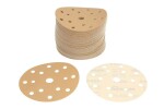 GOLD hiomapaperi: hiomalaikka, tarrakiinnityksellä, määrä reikää: 15, .: P400, halkaisija - mitat:150mm, väri: beige, pakkaus 100kpl