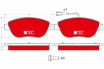 TRW Jarrupala,  levyjarru DTEC COTEC GDB1483DTE